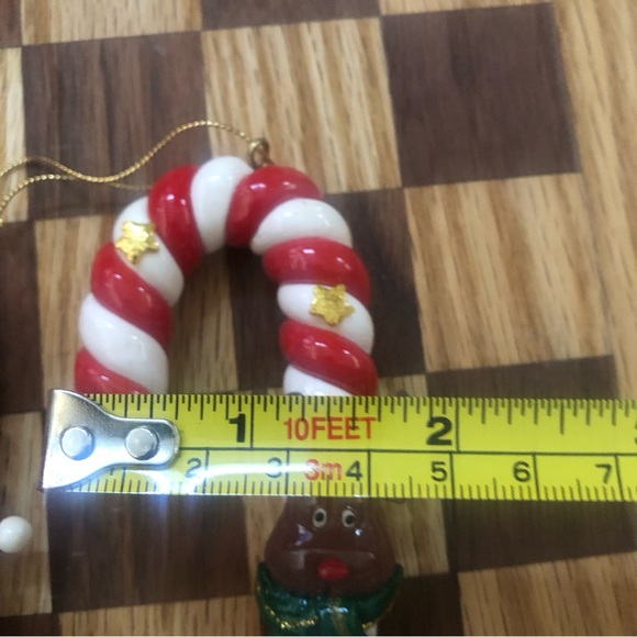 Beautiful Candle Cane Set of 3 Bundle with a Santa , a reindeer & a teddy bear - Picture 8 of 11